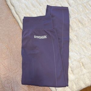 Purple gym shark leggings